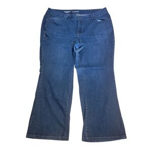 Lane Bryant Distinctly Boot Jeans Women 20 Petite Blue Excellent Bootcut Stretch